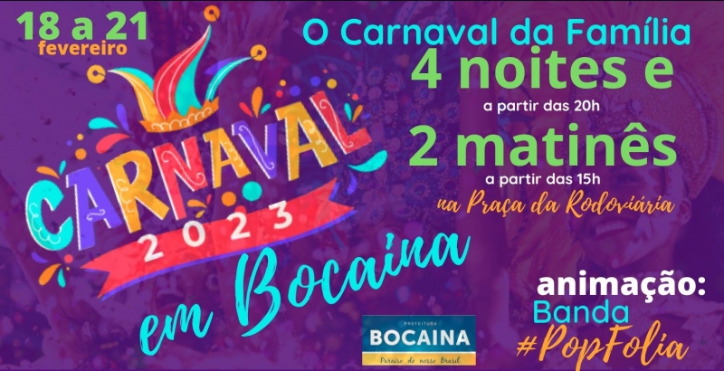 BOCAINA REALIZA O CARNAVAL DA FAMÍLIA 